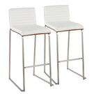 Mason Mara - Contemporary Fixed Height Barstool (Set of 2) - Furniture Home Direct
