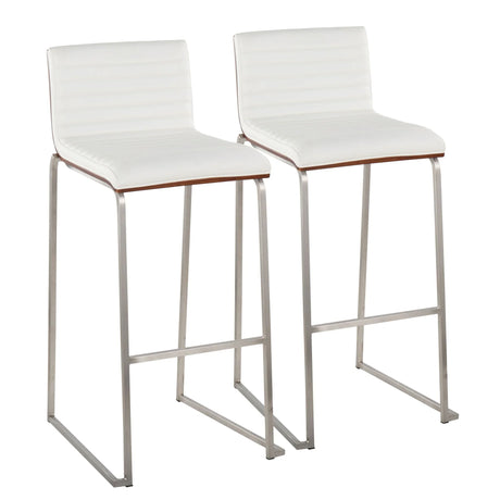 Mason Mara - Contemporary Fixed Height Barstool (Set of 2) - Furniture Home Direct