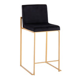 Fuji - Contemporary High Back Stylish Counter Stool - Furniture Home Direct