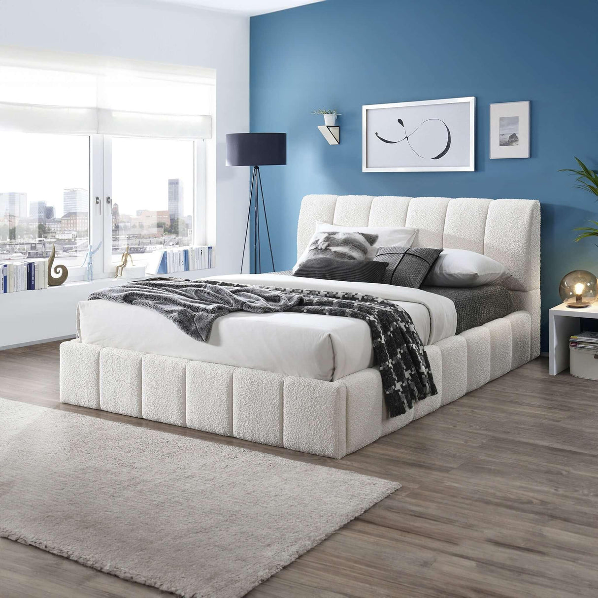 Hilar - Elegant Design Platform Bed - Furniture Home Direct