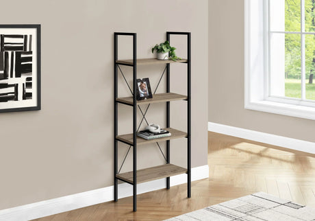 Bookshelf, Bookcase, 4 Tier, Office, Bedroom, Contemporary, Modern - Furniture Home Direct