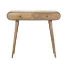 Solid Wood Curved Edge Console Table