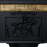 Cast Aluminum Mail Box, Postal Box, Mailbox - Furniture Home Direct