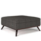 Owen - Multifunctional Square Coffee Table Storage Ottoman - Furniture Home Direct