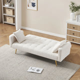 Teddy Fleece Sofa Bed With Luxurious Throw Pillows - Furniture Home Direct