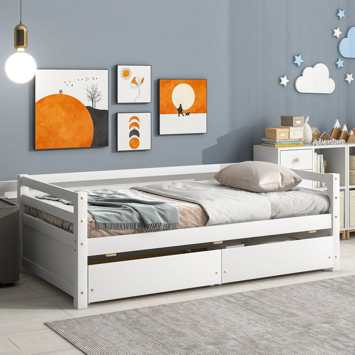 Daybed With 2 Storage Drawers - Furniture Home Direct