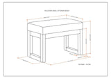 Milltown - Upholstered Ottoman Bench - Furniture Home Direct
