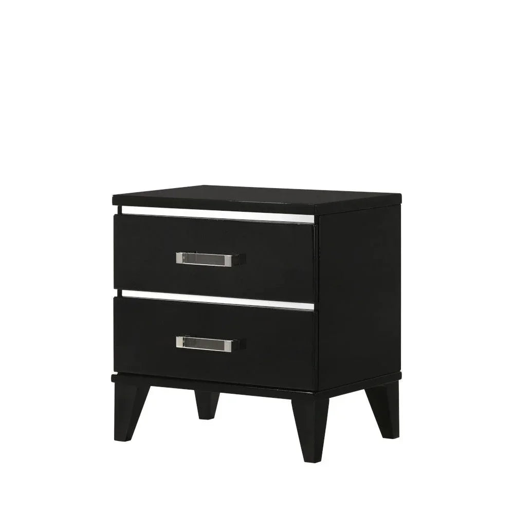 Chelsie - Nightstand - Black - Furniture Home Direct