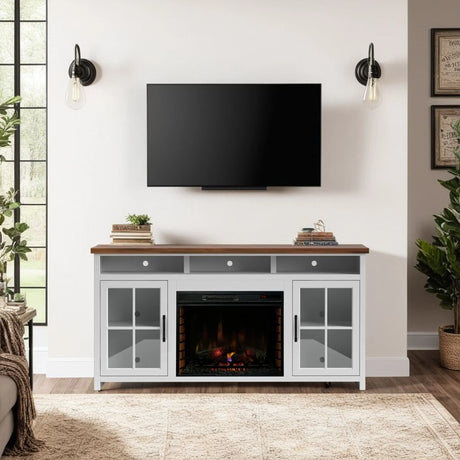 Hampton - Fireplace TV Stand Console - Furniture Home Direct