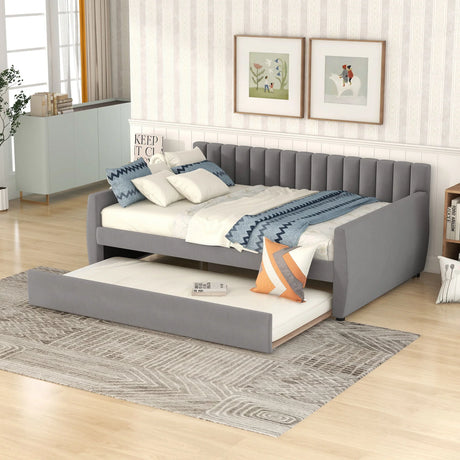 Upholstered Daybed With Slat Support - Furniture Home Direct