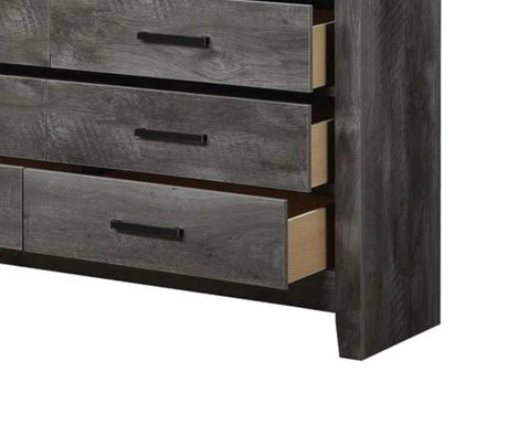 Vidalia - Rustic Dresser - Gray / Oak - Furniture Home Direct