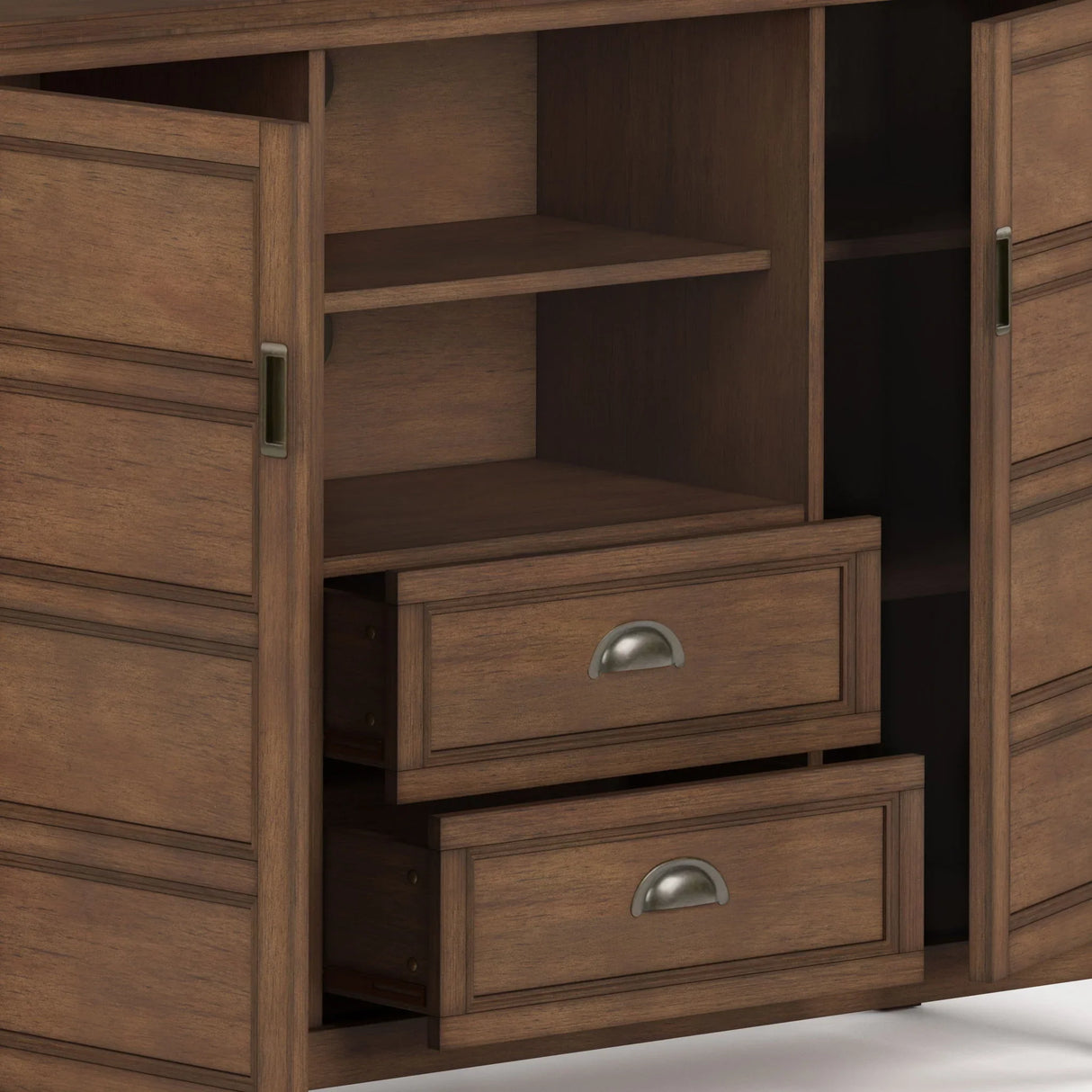 Burlington - Handcrafted Tall TV Media Stand - Furniture Home Direct