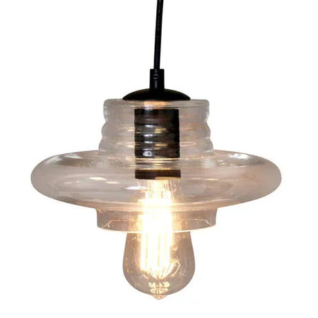 Torus - Saucer Industrial Pendant - Clear - Furniture Home Direct