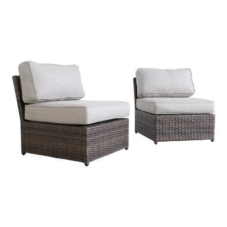 Armless Patio Chair With Cushions - Furniture Home Direct