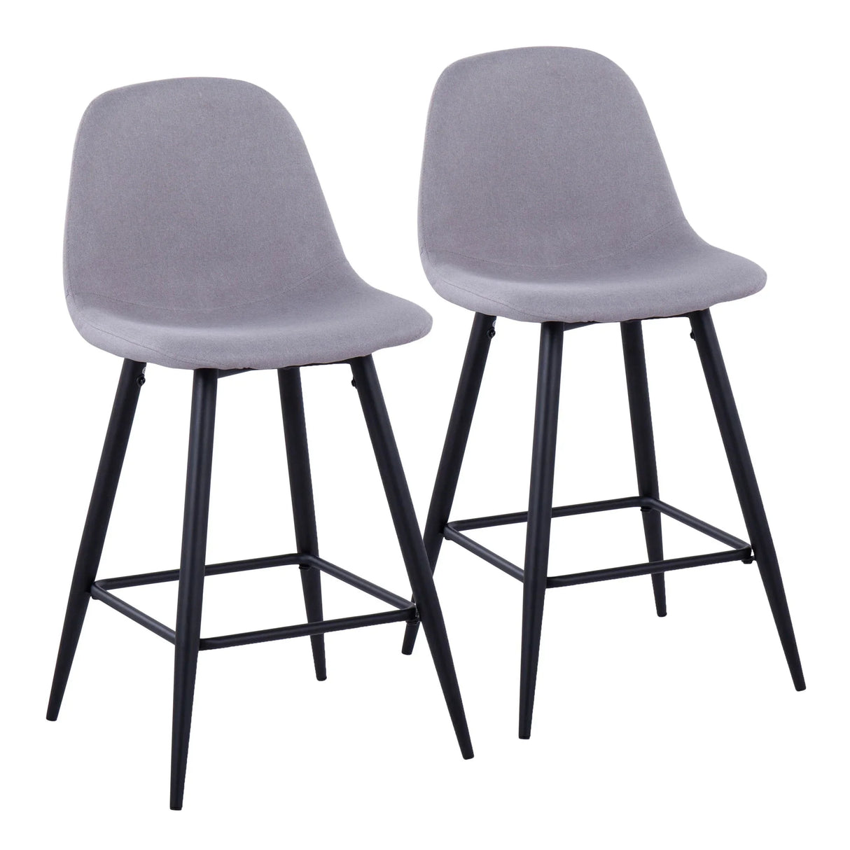 Pebble - Mid Century Casual Comfort Modern Counter Stool (Set of 2) - Furniture Home Direct