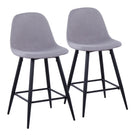 Pebble - Mid Century Casual Comfort Modern Counter Stool (Set of 2) - Furniture Home Direct