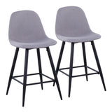 Pebble - Mid Century Casual Comfort Modern Counter Stool (Set of 2) - Furniture Home Direct