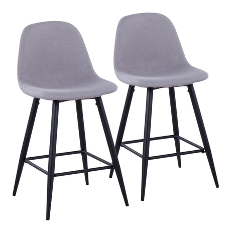 Pebble - Mid Century Casual Comfort Modern Counter Stool (Set of 2) - Furniture Home Direct