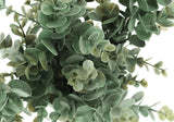 13" Tall, Artificial Plant, Eucalyptus Grass, Indoor, Faux, Fake, Table, Greenery, Potted, Decorative (Set of 2) - Green / White - Furniture Home Direct