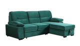 Kipling - Reversible Sleeper Sectional Sofa Chaise - Furniture Home Direct
