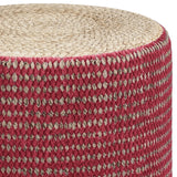 Larissa - Handcrafted Round Braided Pouf - Furniture Home Direct