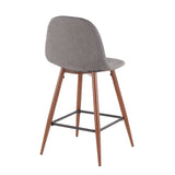 Pebble - Mid Century Modern Counter Stool (Set of 2) - Furniture Home Direct