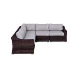 Outdoor Wicker Sofa Seating Group With Cushions - Furniture Home Direct