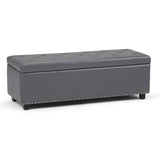 Hamilton - Upholstered Storage Ottoman - Furniture Home Direct