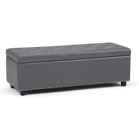 Hamilton - Upholstered Storage Ottoman - Furniture Home Direct