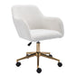 Modern Adjustable Height 360 Revolving Home Office Chair With Metal Legs And Universal Wheel For Indoor - Furniture Home Direct