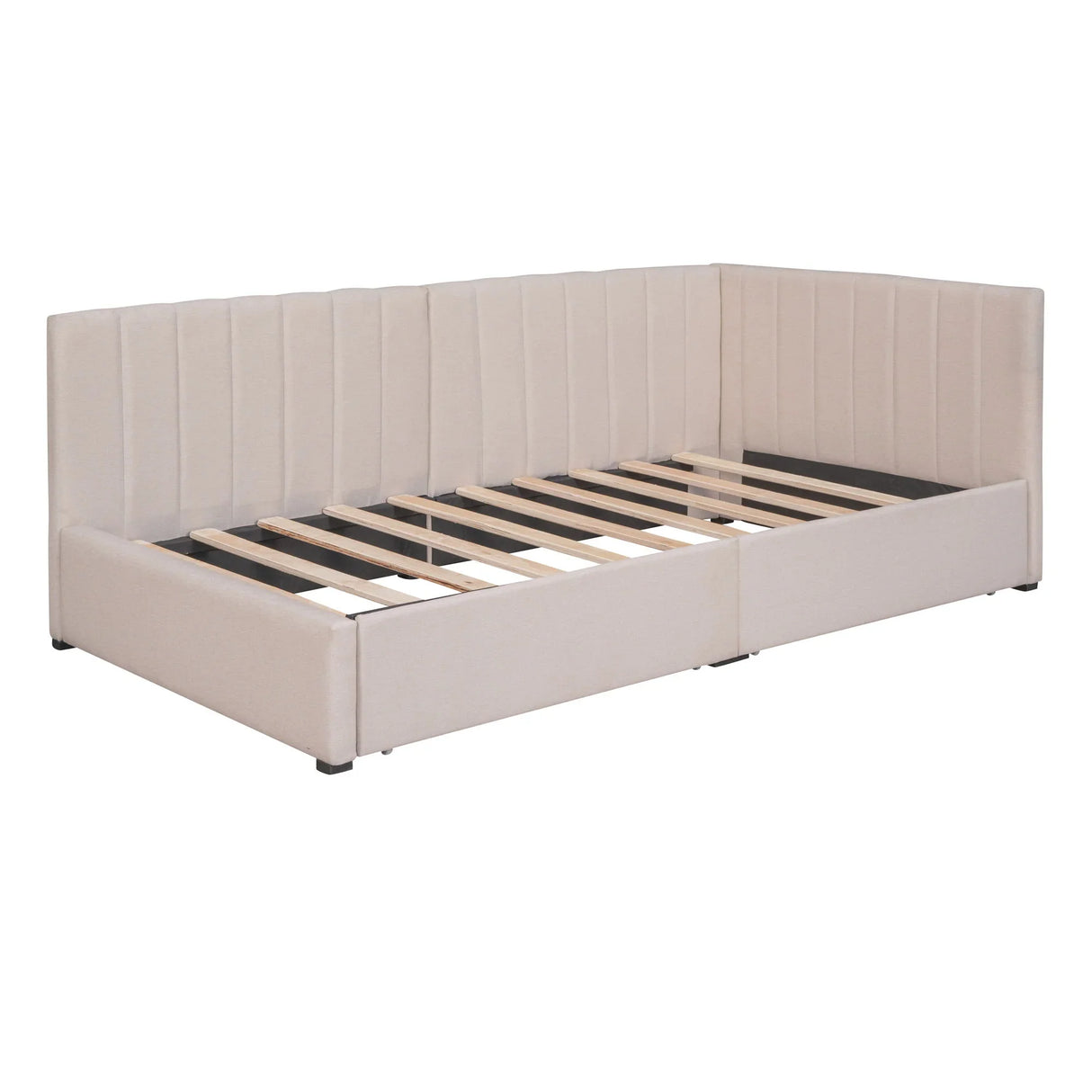 Upholstered Daybed, Sofa Bed Frame, No Box Spring Needed - Furniture Home Direct