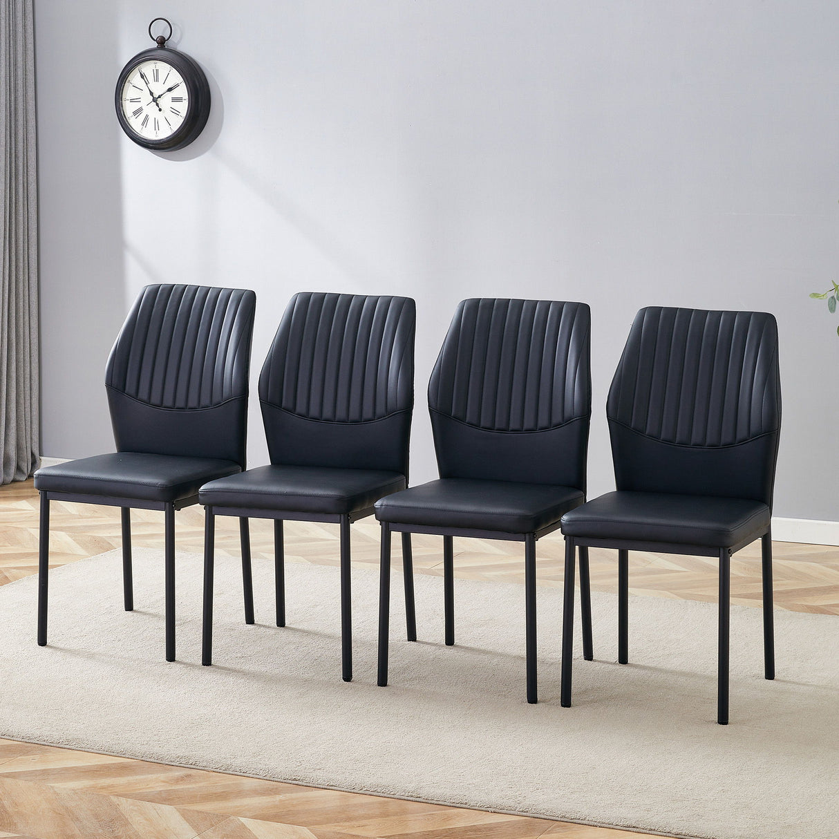 Luxury Simple Chair With Metal Leg