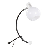 Eileen - Contemporary Task Lamp - Black / White - Furniture Home Direct