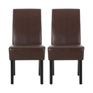 Contemporary Dining Chair With Rubberwood Legs (Set of 2)