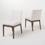 Contemporary Fabric Comfort Dining Chairs (Set of 2)