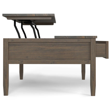 Ela - Lift Top Coffee Table - Smoky Brown - Furniture Home Direct