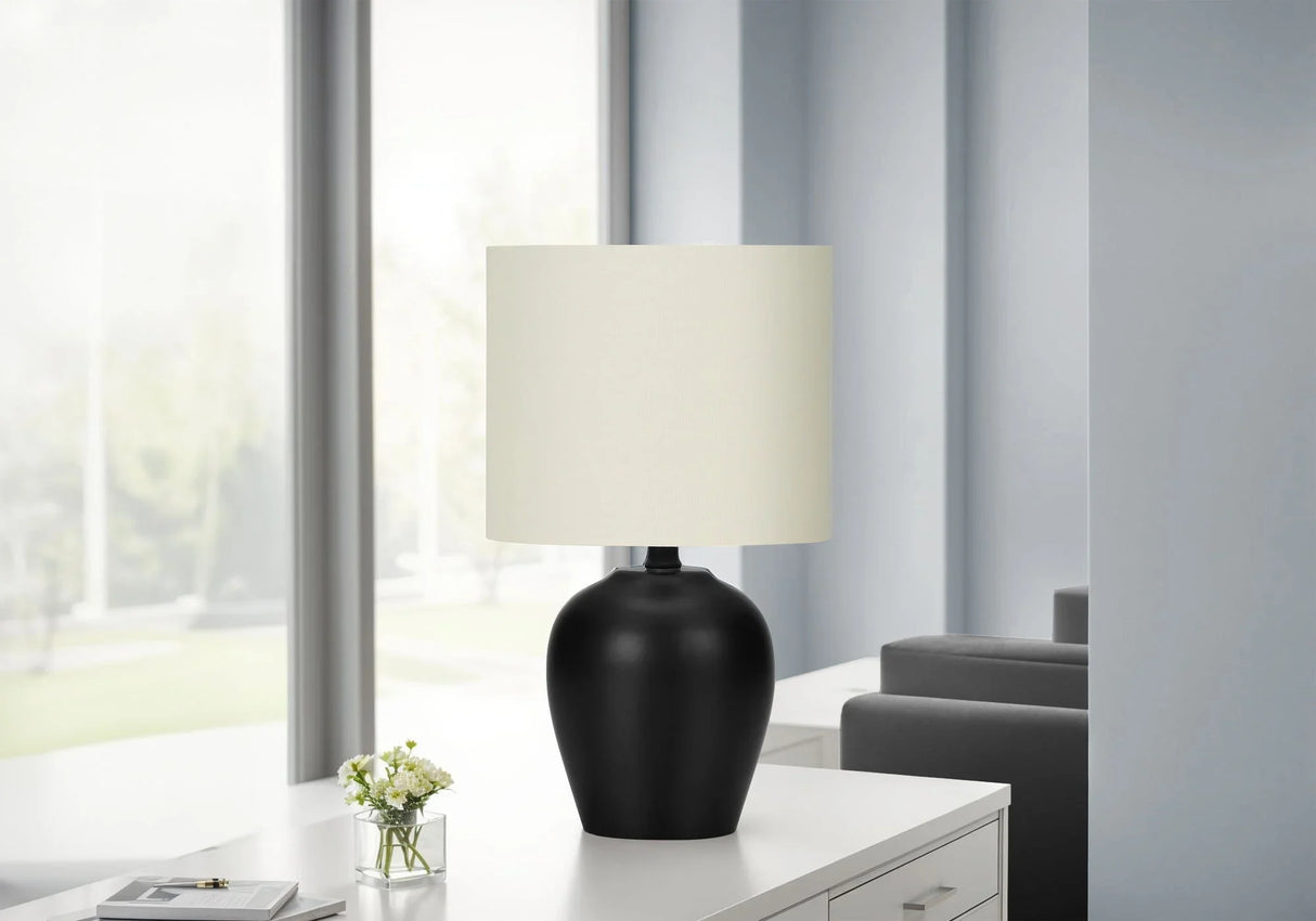 Lighting, Table Lamp, Transitional - Black / Cream - Furniture Home Direct