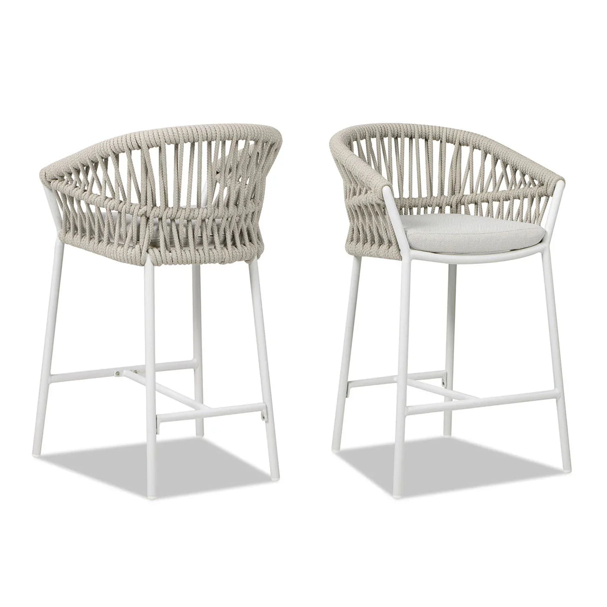 Maiden - Patio Counter Stool Sunproof Olefin (Set of 2) - Furniture Home Direct