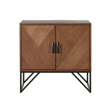 Krista - Accent Cabinet With Magnetic Doors - Brown - Furniture Home Direct