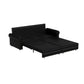 3 In 1 Convertible Sleeper Sofa With Nailhead Trim & Rolled Arm - Furniture Home Direct
