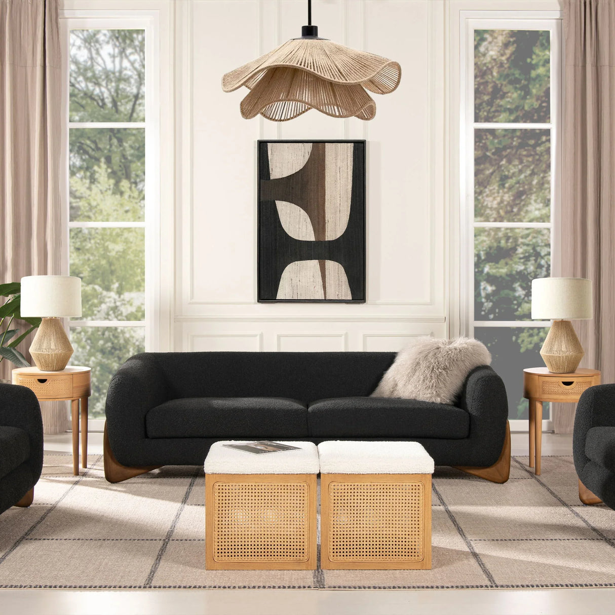 Alpine - Luxurious Upholstery Sherpa Sofa - Furniture Home Direct