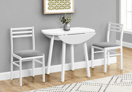 3 Pieces Dining Table Set, Small, Drop Leaf, Contemporary & Modern - Furniture Home Direct