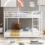 Metal Bunk Bed, Low Bunk Bed With Ladder - Furniture Home Direct