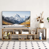 Minimalist Cube TV Stand With Adjustable Open Storage Shelves - Furniture Home Direct