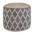 Edgeley - Handcrafted Round Pouf - Furniture Home Direct