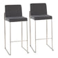 Fuji - Contemporary And Modern Elegance High Back Barstool - Furniture Home Direct