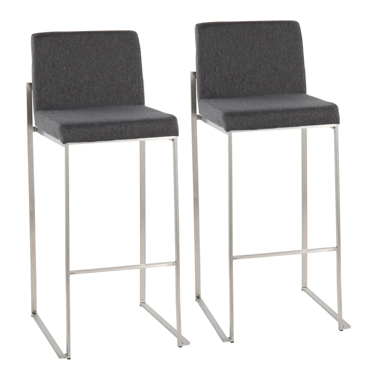 Fuji - Contemporary And Modern Elegance High Back Barstool - Furniture Home Direct