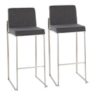 Fuji - Contemporary And Modern Elegance High Back Barstool - Furniture Home Direct