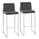 Fuji - Contemporary And Modern Elegance High Back Barstool - Furniture Home Direct