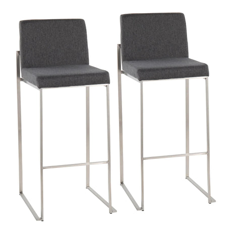 Fuji - Contemporary And Modern Elegance High Back Barstool - Furniture Home Direct